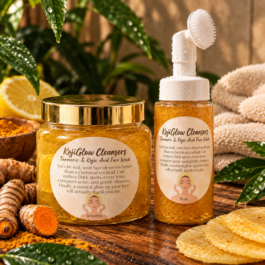 KojiGlow Cleansers™ | Turmeric + Kojic Acid Liquid Face Wash